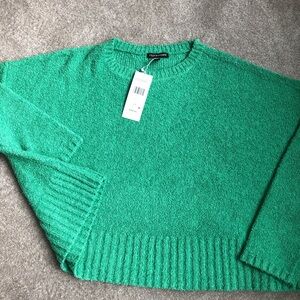 NWT EILEEN FISHER CASHMERE COTTON BLEND STUNNING SWEATER!